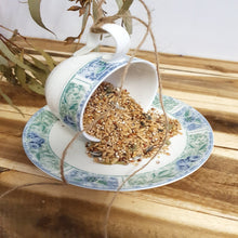 Load image into Gallery viewer, Recycled Tea-cup Bird Feeder
