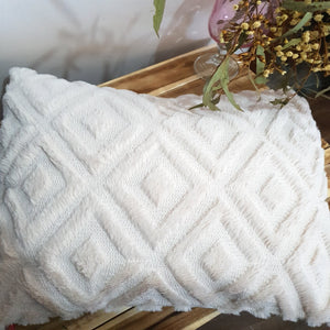 Beige Alpaca filled Cushion