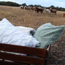 Load image into Gallery viewer, Alpaca cushions in the paddock
