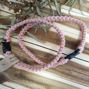 Pet Collar in Blush Pink Colour