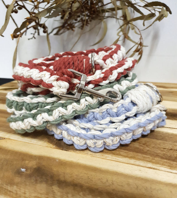 Two Toned Macrame Pet Leads
