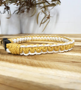 Two Toned Collar - Yellow and Natural